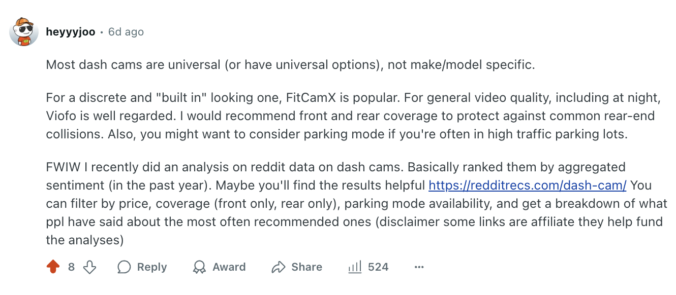 Example of helping first, then offering your product / service